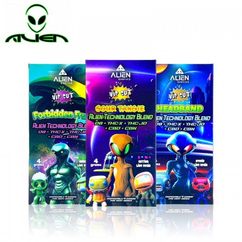ALIEN EXOTICS VIP CUT TECHNO BLEND DELTA LIVE RESIN DISPOSABLE VAPE 4GM/5CT/PK
